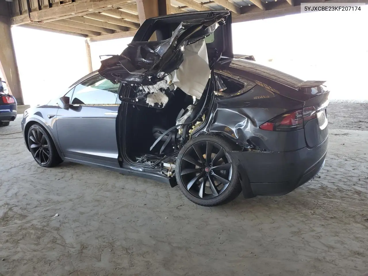 2019 Tesla Model X VIN: 5YJXCBE23KF207174 Lot: 62200275
