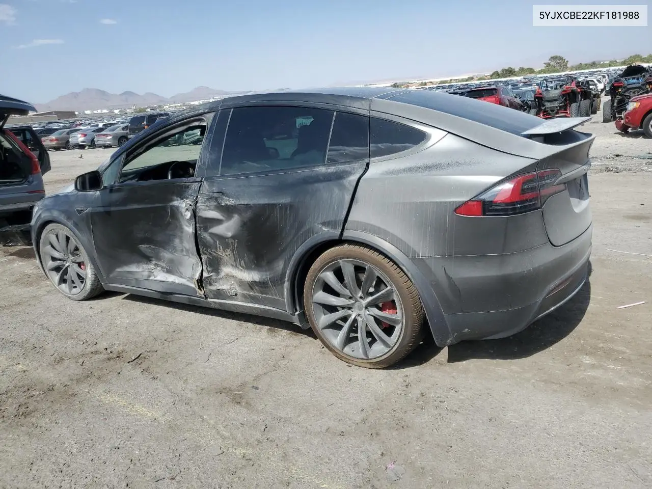 2019 Tesla Model X VIN: 5YJXCBE22KF181988 Lot: 62321265