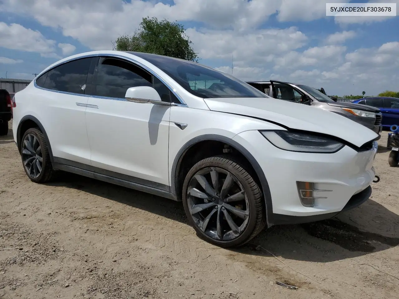2020 Tesla Model X VIN: 5YJXCDE20LF303678 Lot: 53026705