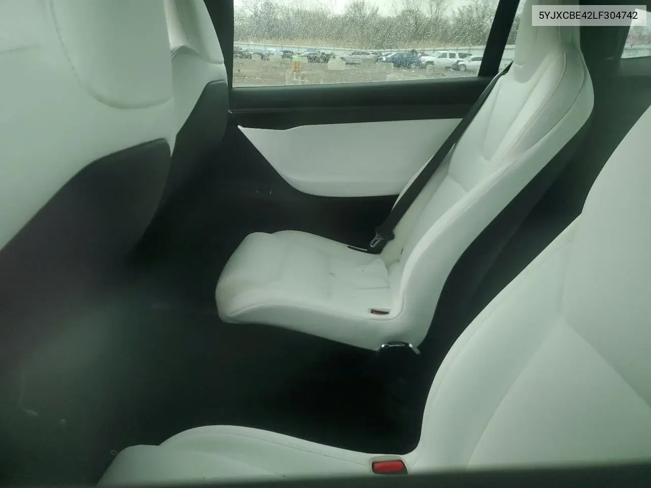 2020 Tesla Model X VIN: 5YJXCBE42LF304742 Lot: 53614825