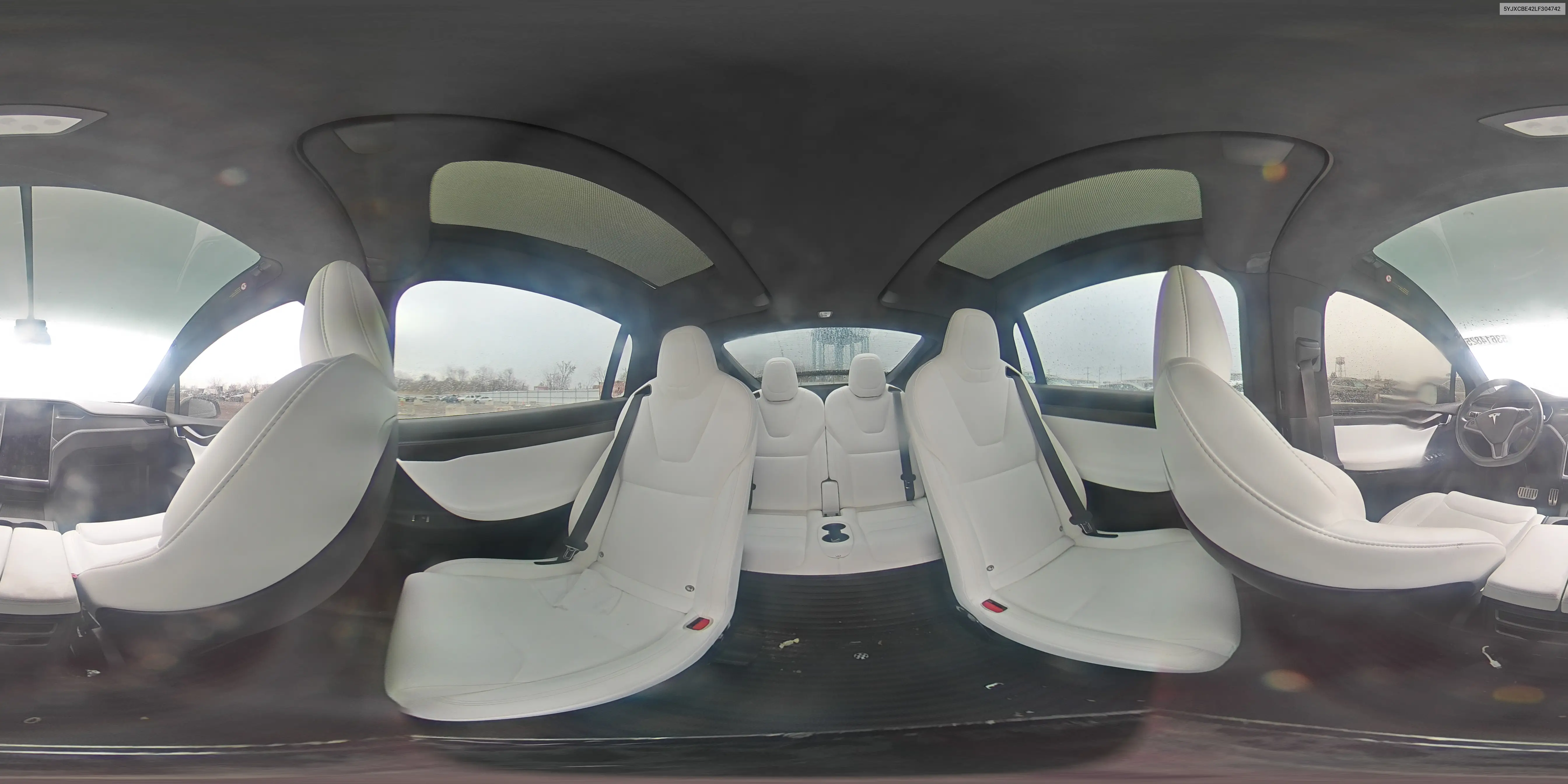 2020 Tesla Model X VIN: 5YJXCBE42LF304742 Lot: 53614825