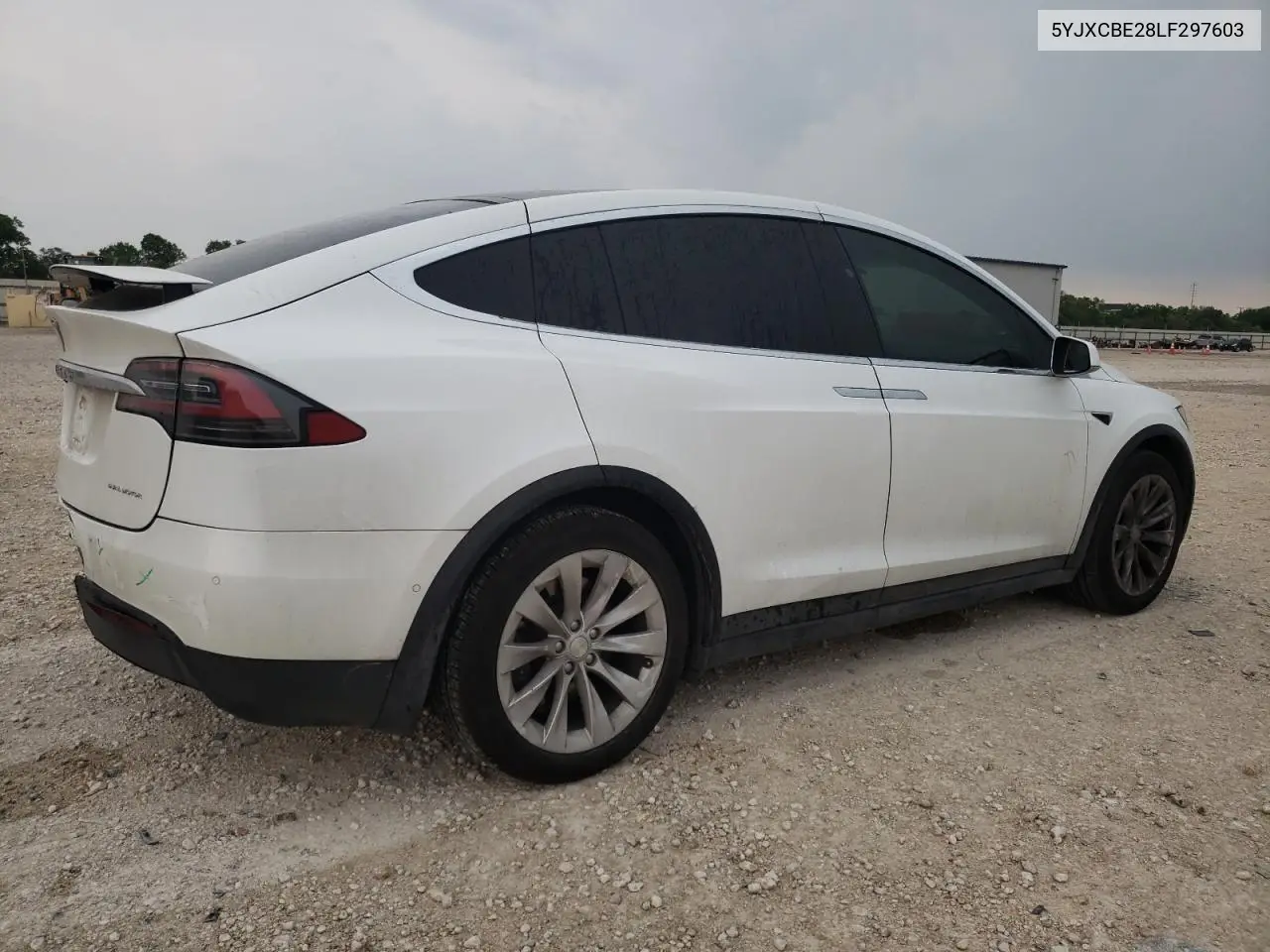2020 Tesla Model X VIN: 5YJXCBE28LF297603 Lot: 53855465