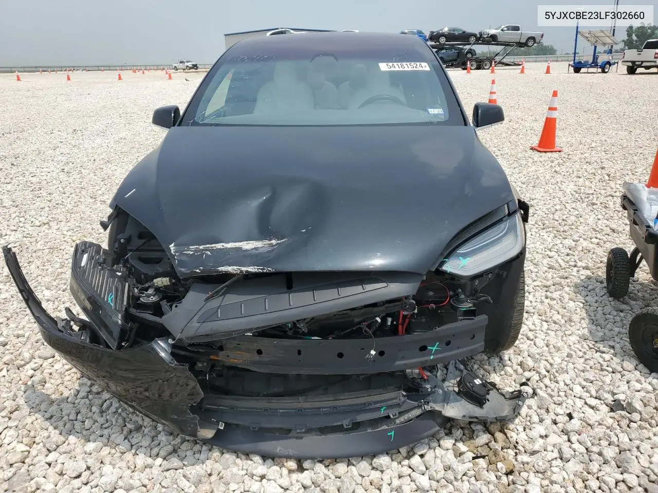 2020 Tesla Model X VIN: 5YJXCBE23LF302660 Lot: 54181524