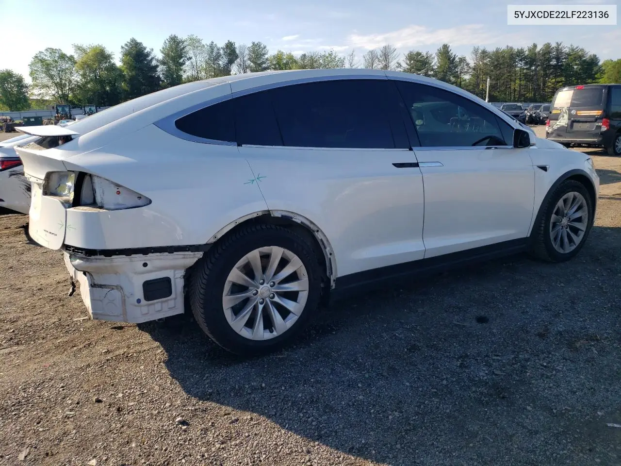 2020 Tesla Model X VIN: 5YJXCDE22LF223136 Lot: 55324645