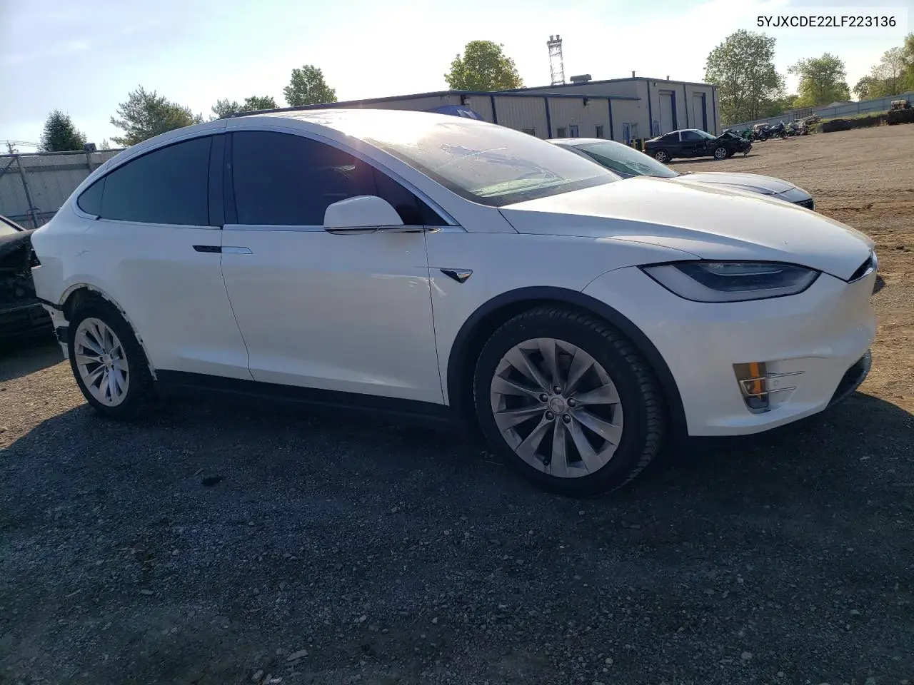 2020 Tesla Model X VIN: 5YJXCDE22LF223136 Lot: 55324645