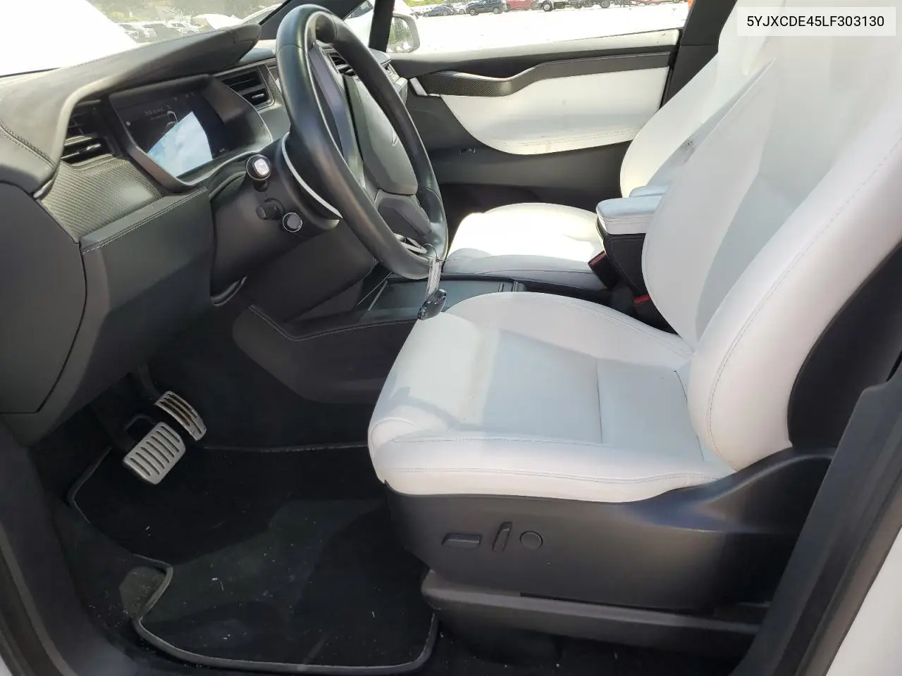 2020 Tesla Model X VIN: 5YJXCDE45LF303130 Lot: 55464665
