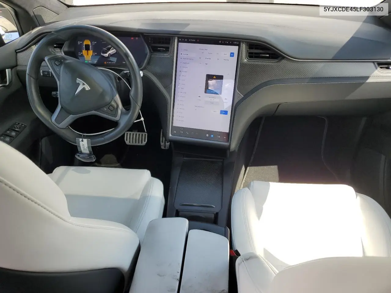 2020 Tesla Model X VIN: 5YJXCDE45LF303130 Lot: 55464665