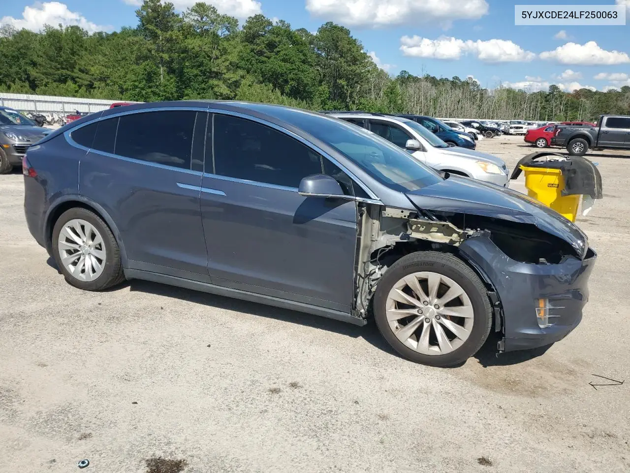 2020 Tesla Model X VIN: 5YJXCDE24LF250063 Lot: 56341935