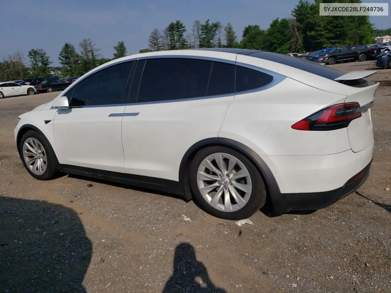 2020 Tesla Model X VIN: 5YJXCDE28LF248736 Lot: 60119735