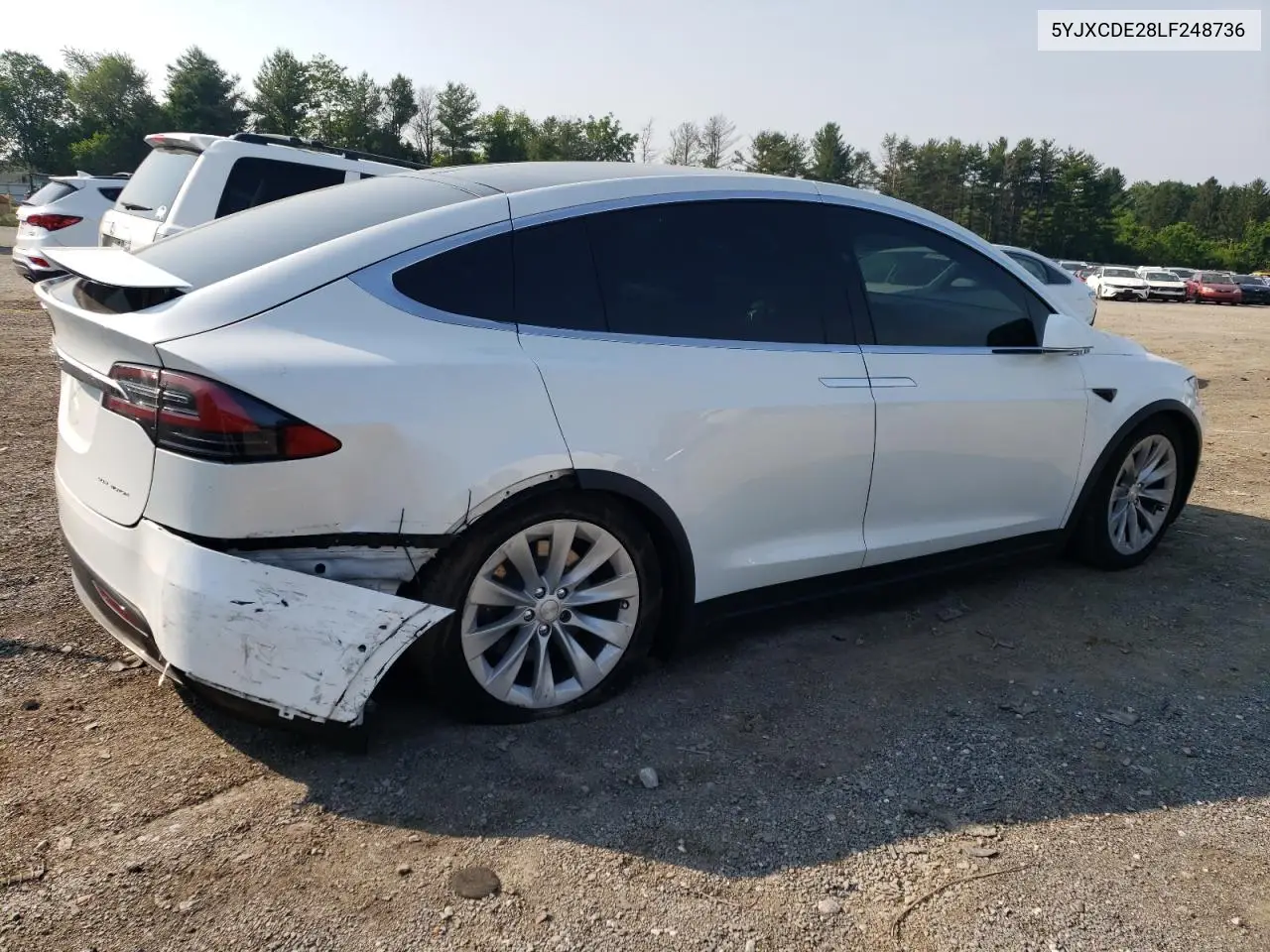 2020 Tesla Model X VIN: 5YJXCDE28LF248736 Lot: 60119735