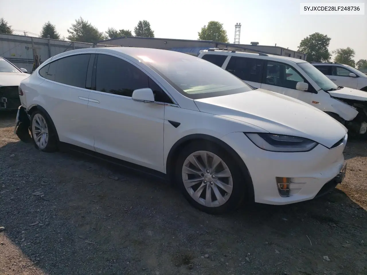 2020 Tesla Model X VIN: 5YJXCDE28LF248736 Lot: 60119735