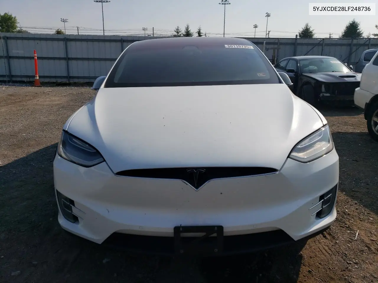 2020 Tesla Model X VIN: 5YJXCDE28LF248736 Lot: 60119735