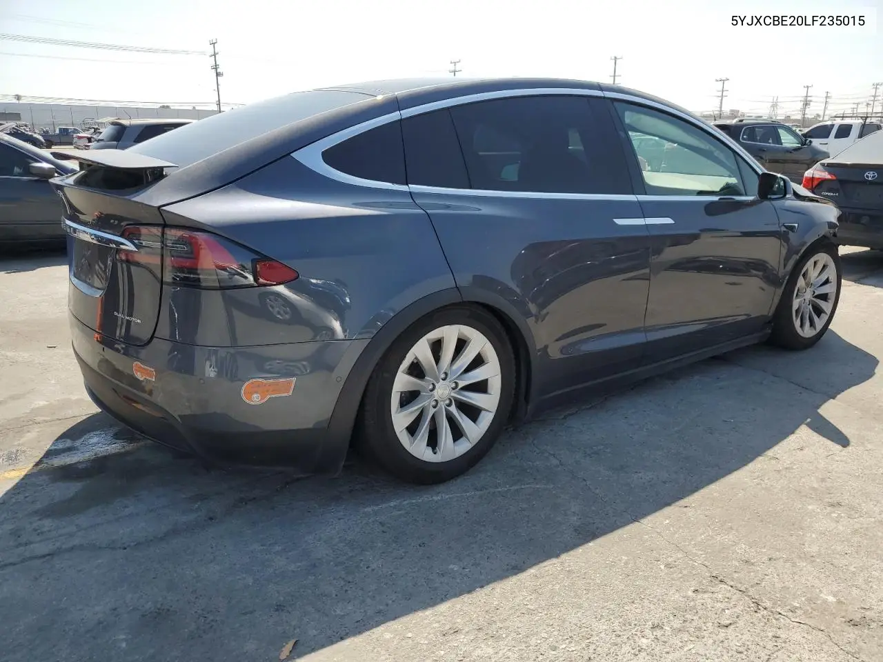2020 Tesla Model X VIN: 5YJXCBE20LF235015 Lot: 60816905