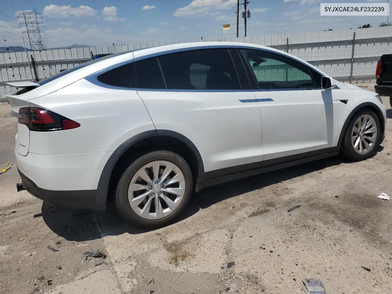 2020 Tesla Model X VIN: 5YJXCAE24LF232239 Lot: 61559595