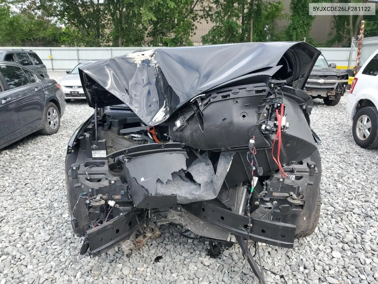 2020 Tesla Model X VIN: 5YJXCDE26LF281122 Lot: 61933665