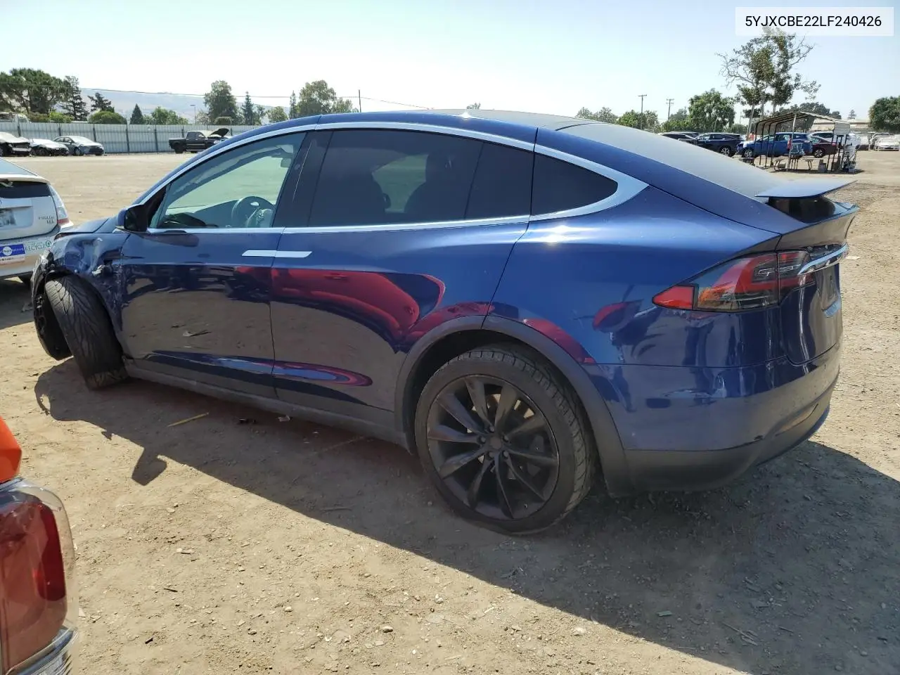 2020 Tesla Model X VIN: 5YJXCBE22LF240426 Lot: 62453085