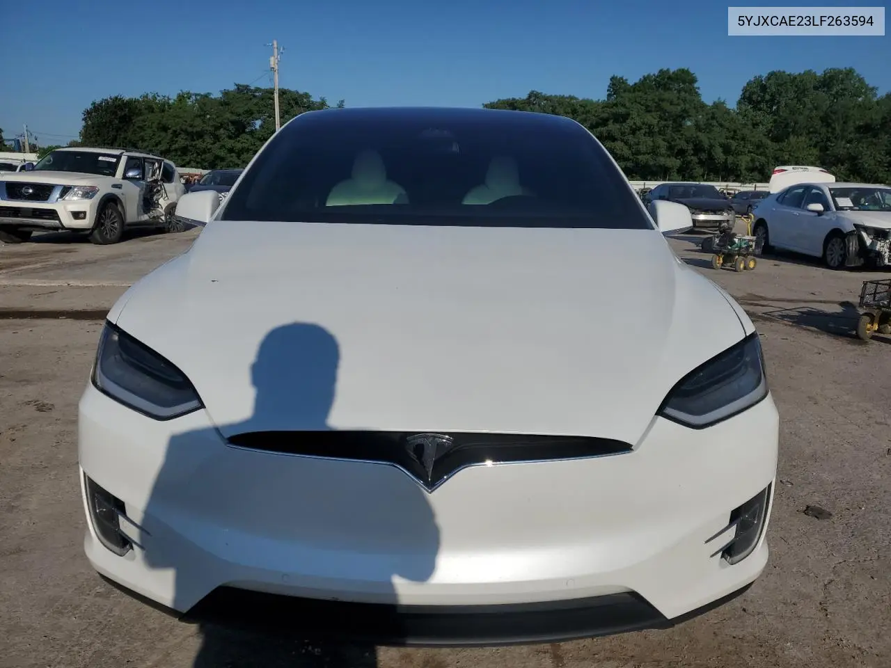 2020 Tesla Model X VIN: 5YJXCAE23LF263594 Lot: 62483375