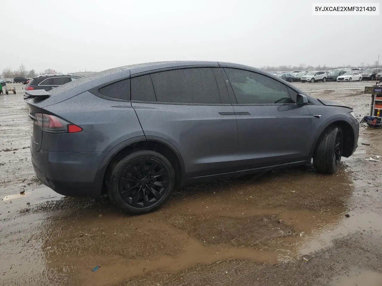 2021 Tesla Model X VIN: 5YJXCAE2XMF321430 Lot: 47552905