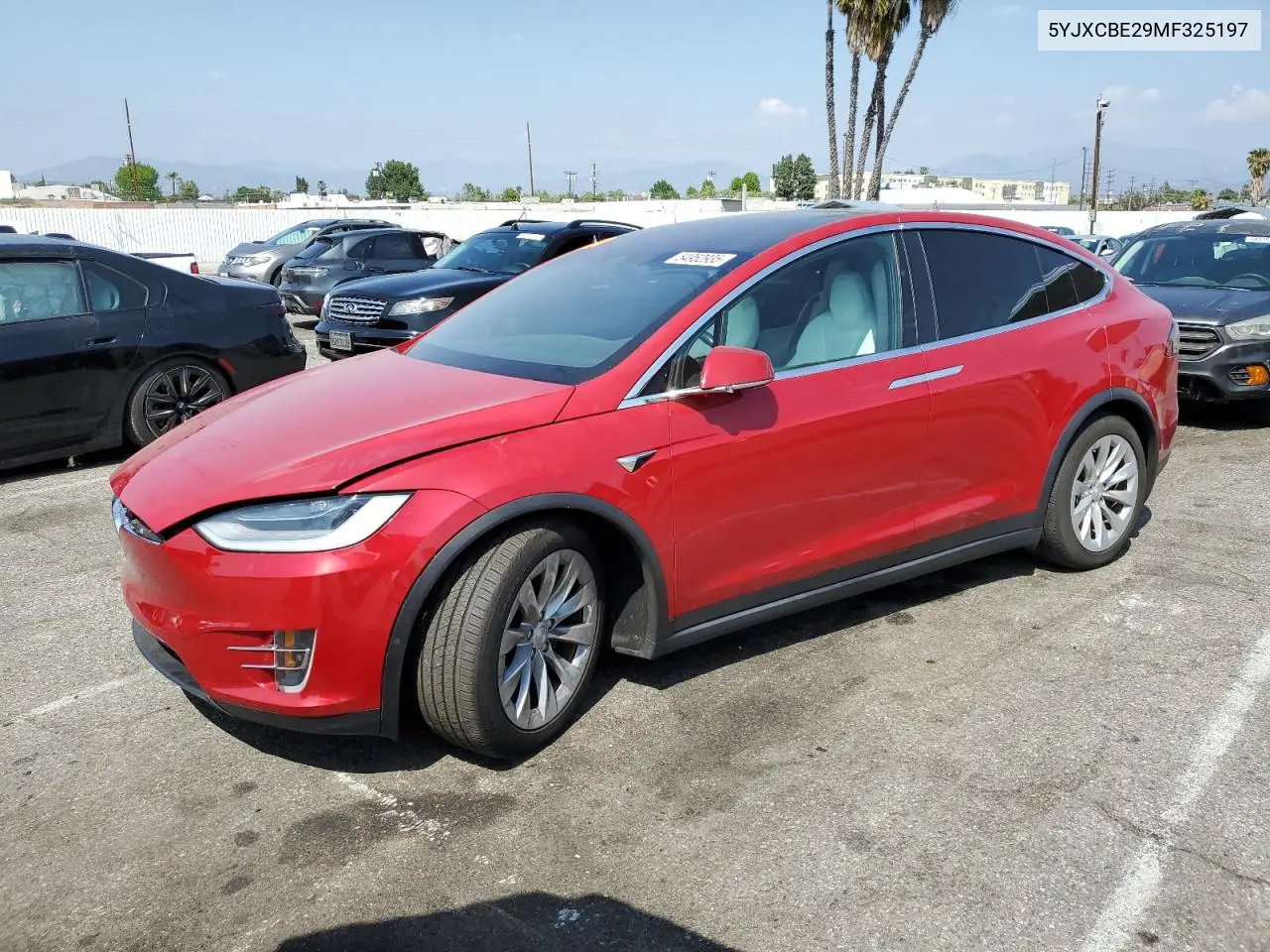 2021 Tesla Model X VIN: 5YJXCBE29MF325197 Lot: 54952935