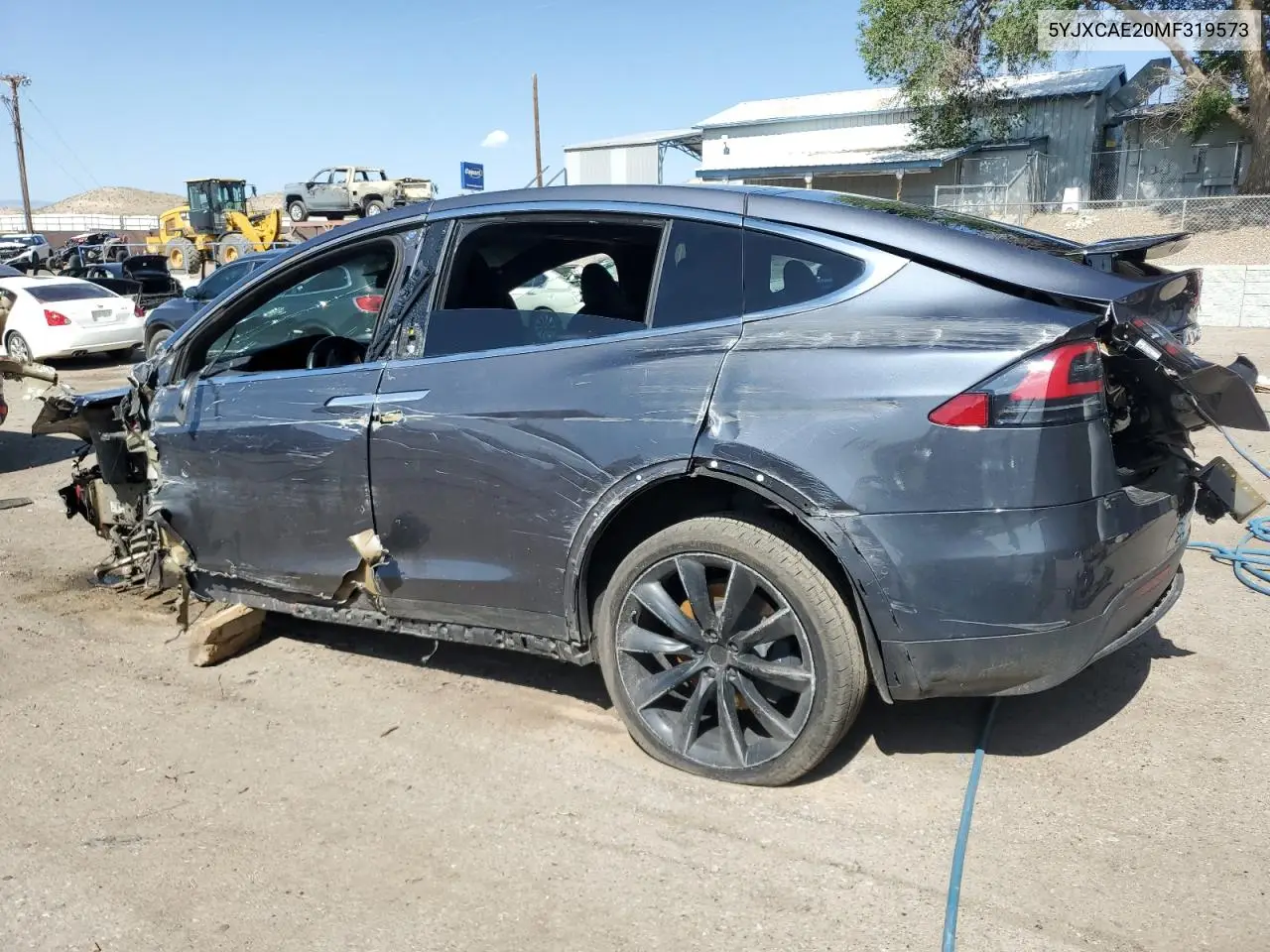2021 Tesla Model X VIN: 5YJXCAE20MF319573 Lot: 58972425