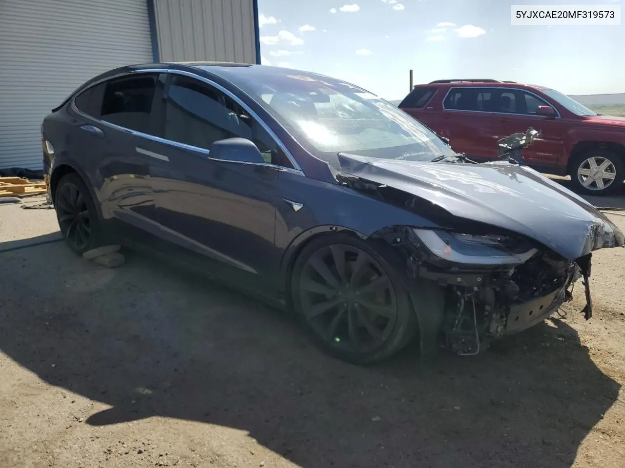 2021 Tesla Model X VIN: 5YJXCAE20MF319573 Lot: 58972425