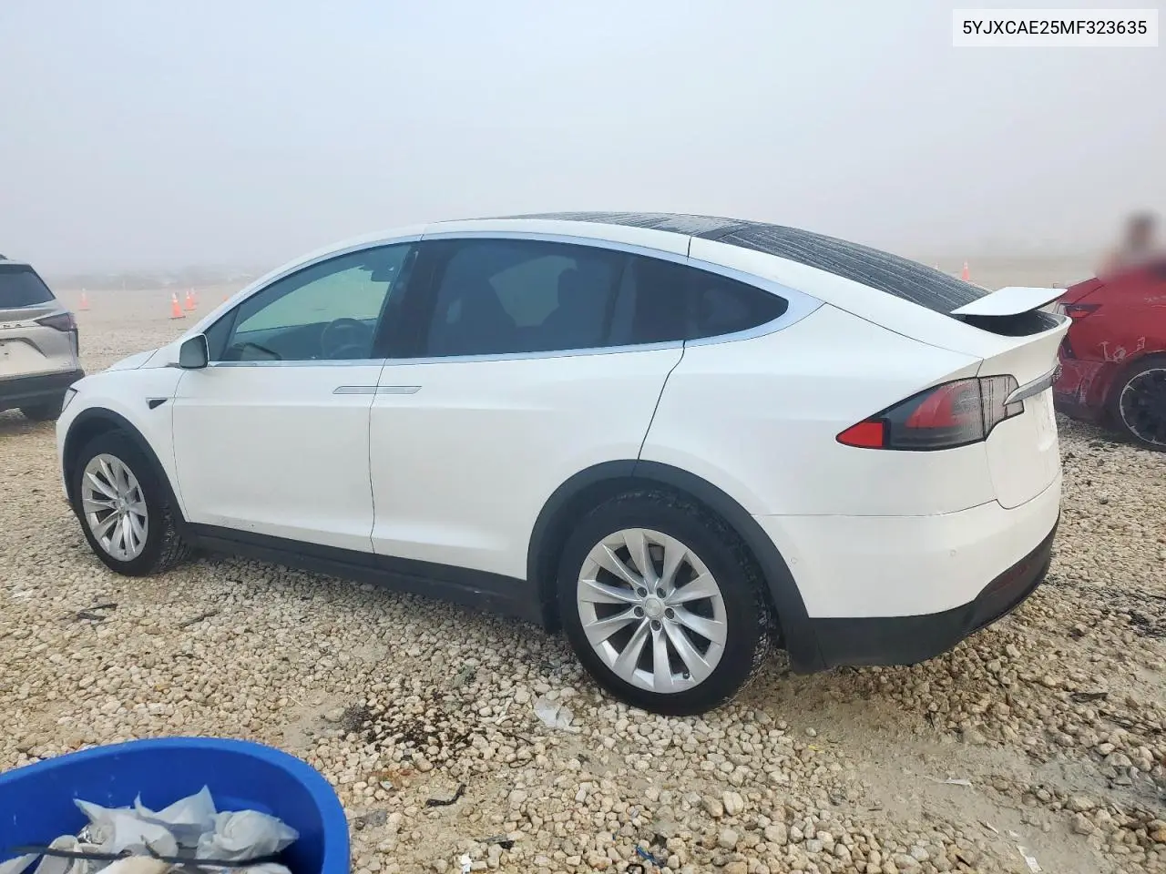 2021 Tesla Model X VIN: 5YJXCAE25MF323635 Lot: 60820145