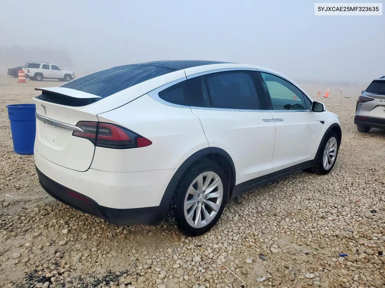 2021 Tesla Model X VIN: 5YJXCAE25MF323635 Lot: 60820145