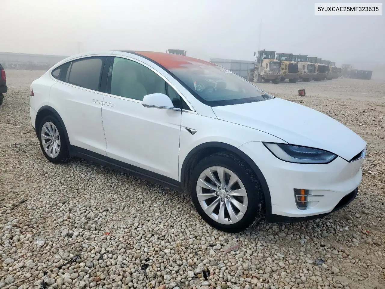 2021 Tesla Model X VIN: 5YJXCAE25MF323635 Lot: 60820145
