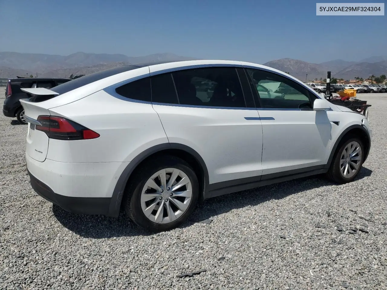 2021 Tesla Model X VIN: 5YJXCAE29MF324304 Lot: 61840465
