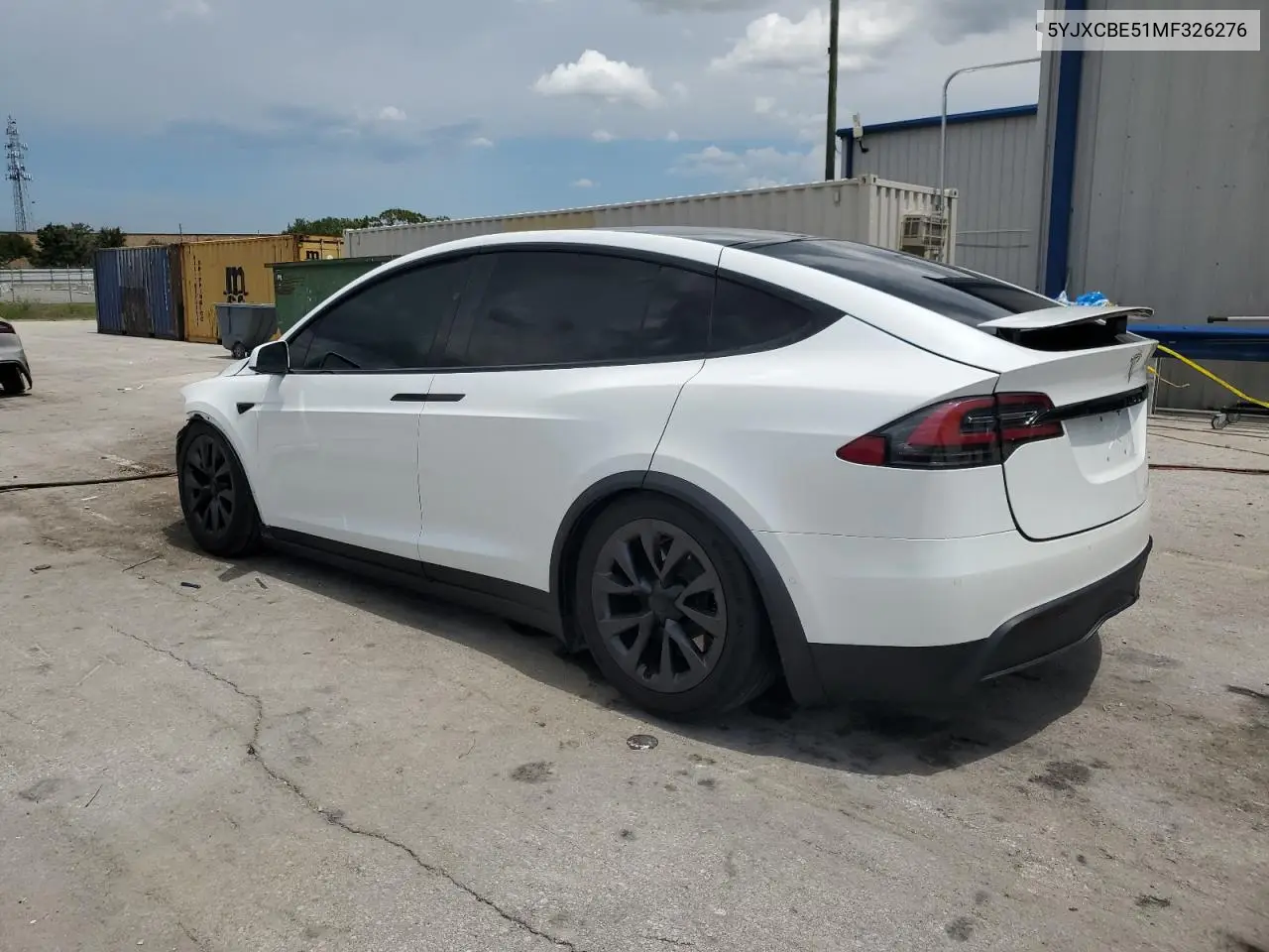 2021 Tesla Model X VIN: 5YJXCBE51MF326276 Lot: 62236115