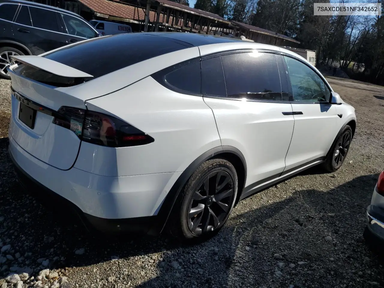 2022 Tesla Model X VIN: 7SAXCDE51NF342652 Lot: 42756105