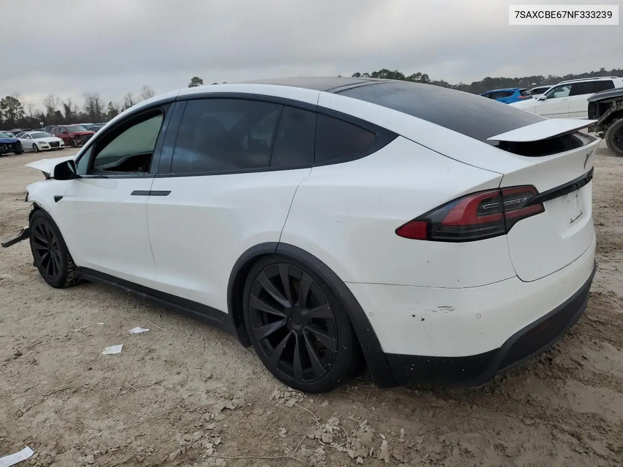 2022 Tesla Model X VIN: 7SAXCBE67NF333239 Lot: 44500375