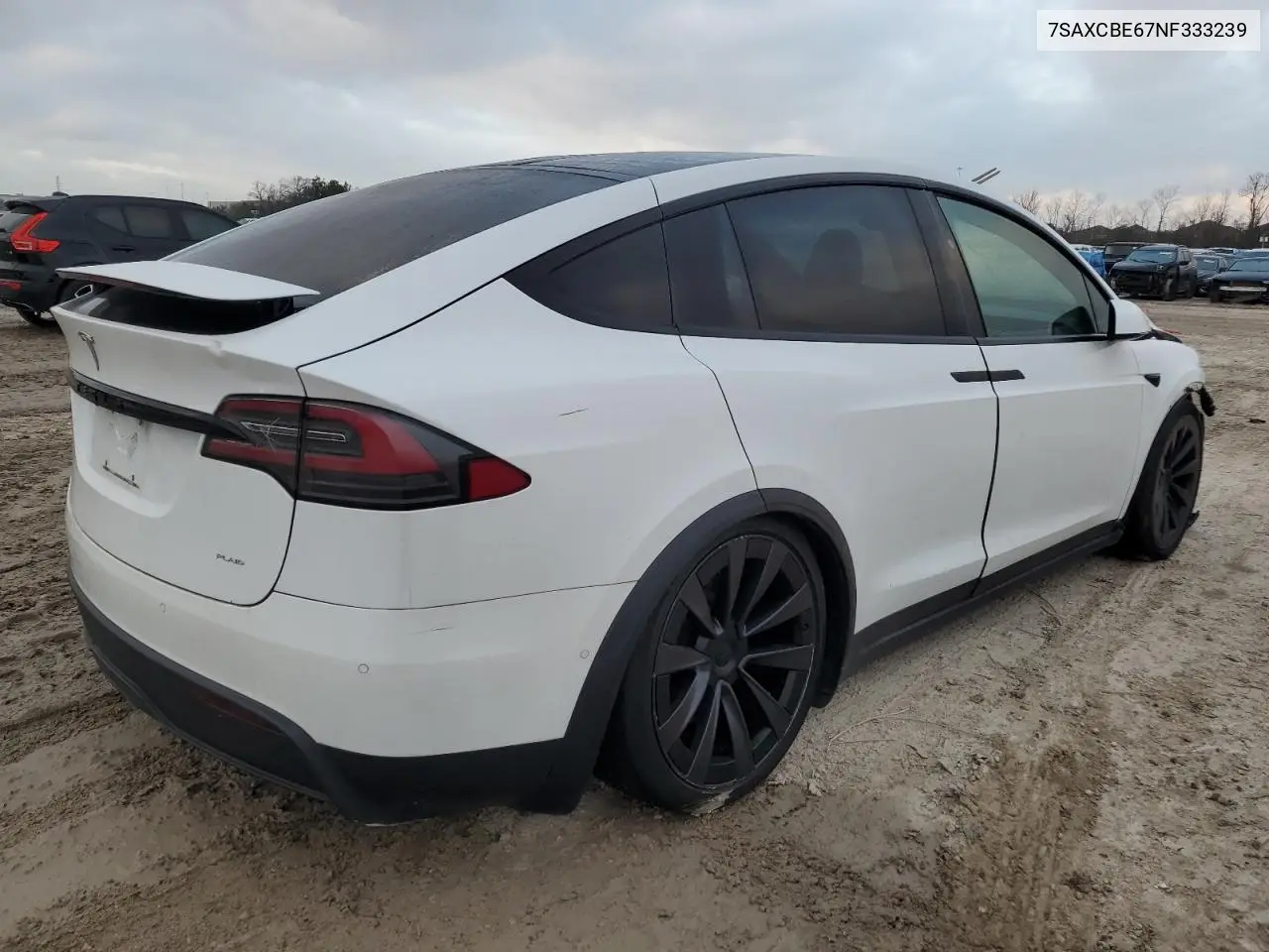 2022 Tesla Model X VIN: 7SAXCBE67NF333239 Lot: 44500375