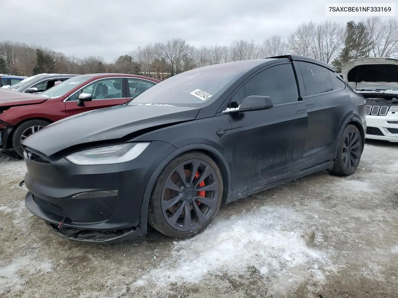 2022 Tesla Model X VIN: 7SAXCBE61NF333169 Lot: 45531545