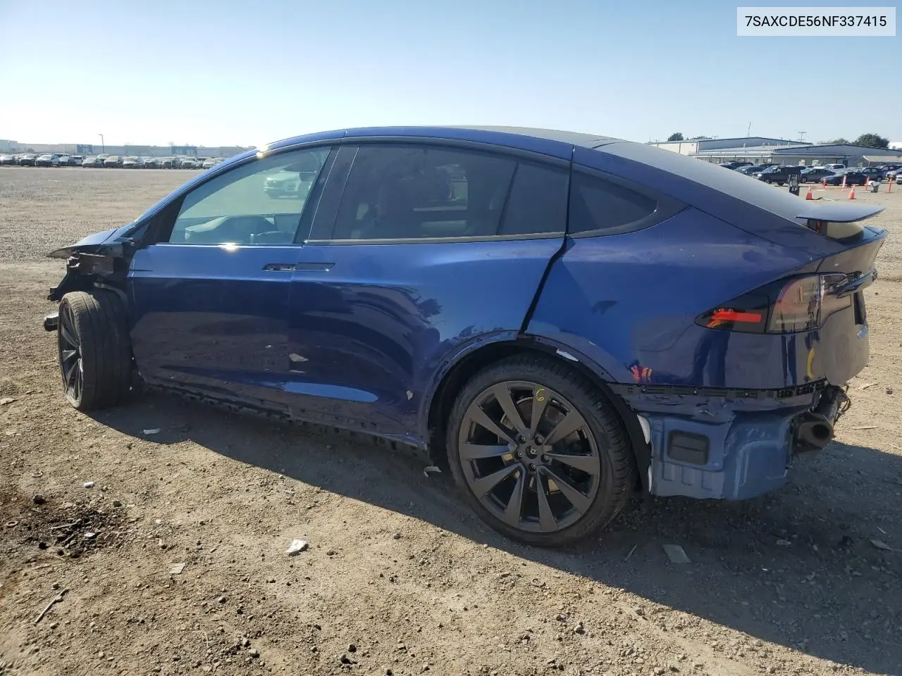 2022 Tesla Model X VIN: 7SAXCDE56NF337415 Lot: 47012485