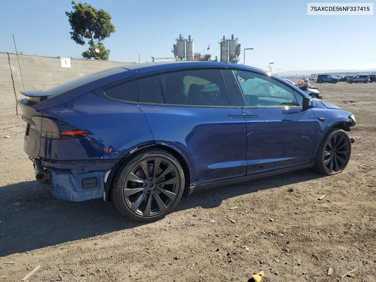 2022 Tesla Model X VIN: 7SAXCDE56NF337415 Lot: 47012485