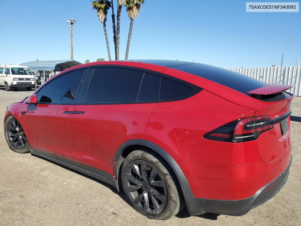 2022 Tesla Model X VIN: 7SAXCDE51NF340092 Lot: 48436405