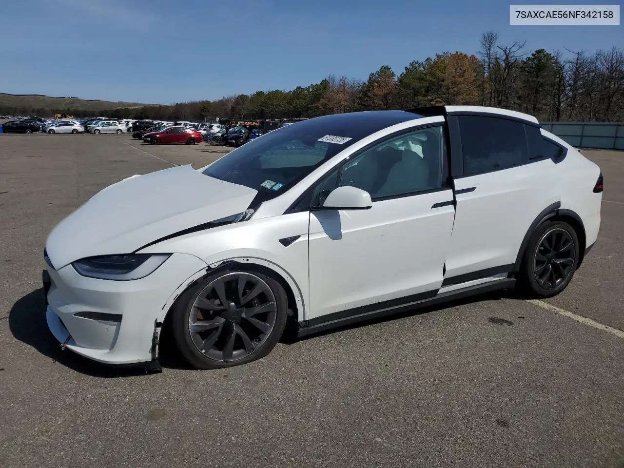 2022 Tesla Model X VIN: 7SAXCAE56NF342158 Lot: 51333725