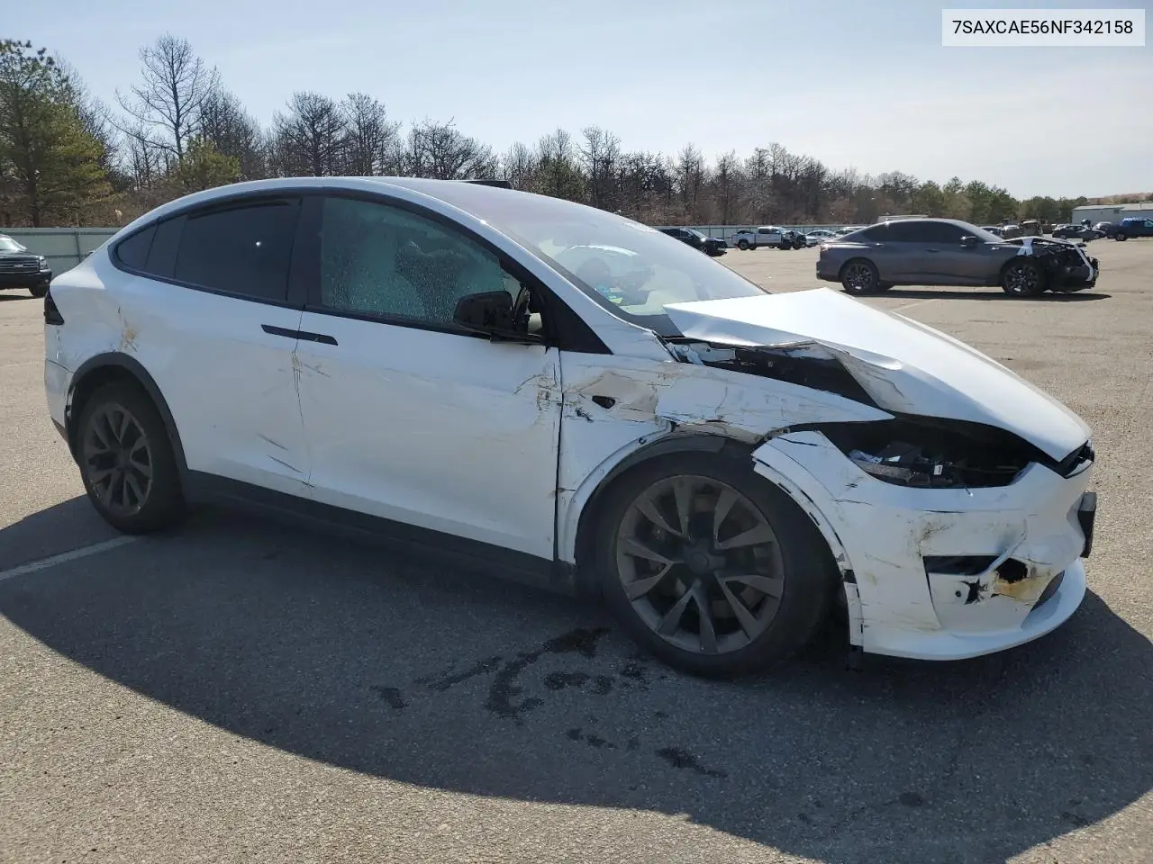 2022 Tesla Model X VIN: 7SAXCAE56NF342158 Lot: 51333725
