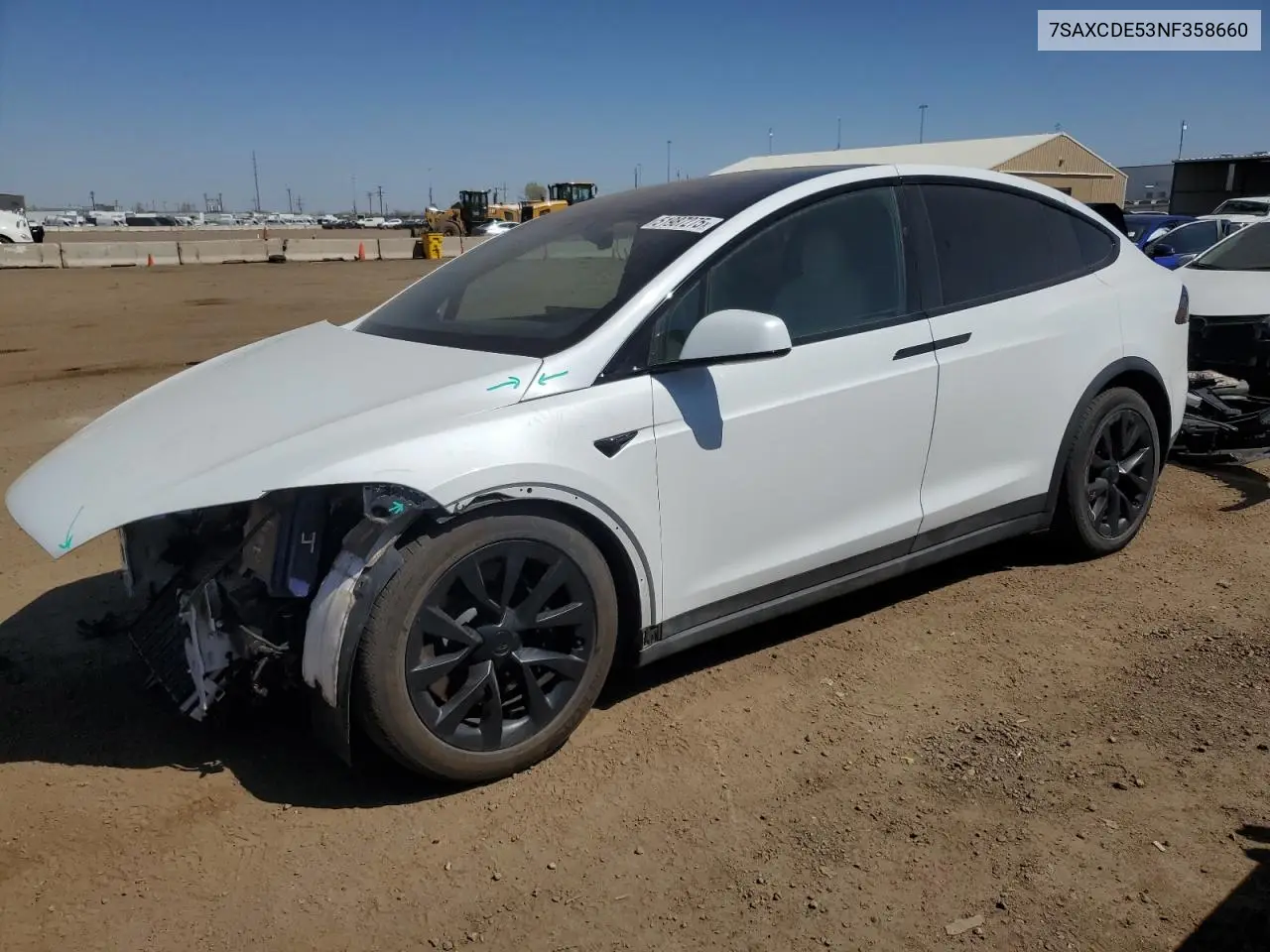 2022 Tesla Model X VIN: 7SAXCDE53NF358660 Lot: 51987275