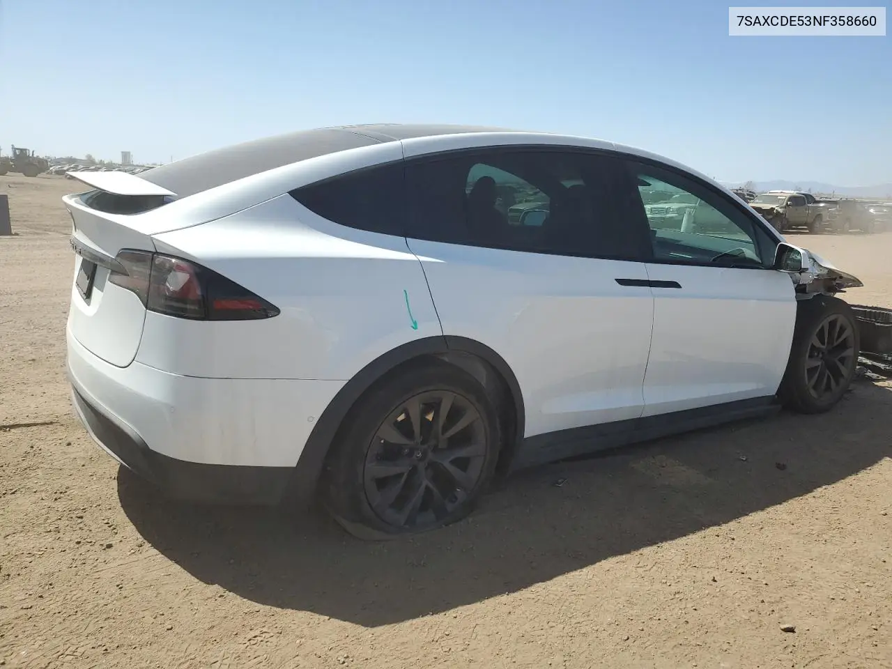 2022 Tesla Model X VIN: 7SAXCDE53NF358660 Lot: 51987275