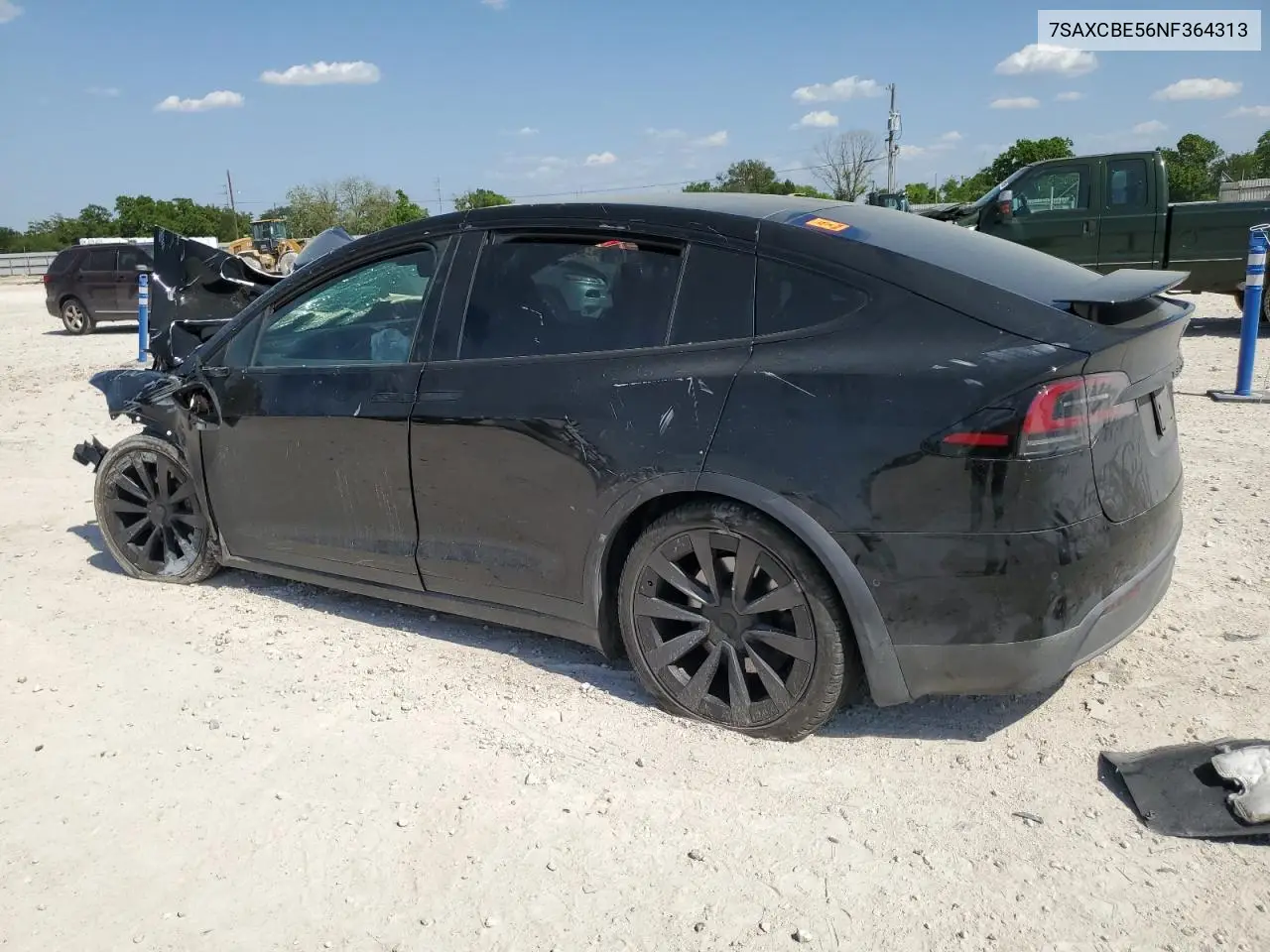 2022 Tesla Model X VIN: 7SAXCBE56NF364313 Lot: 53041075