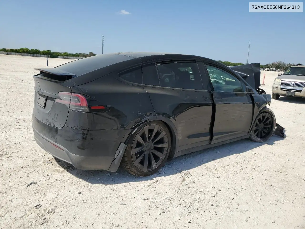 2022 Tesla Model X VIN: 7SAXCBE56NF364313 Lot: 53041075