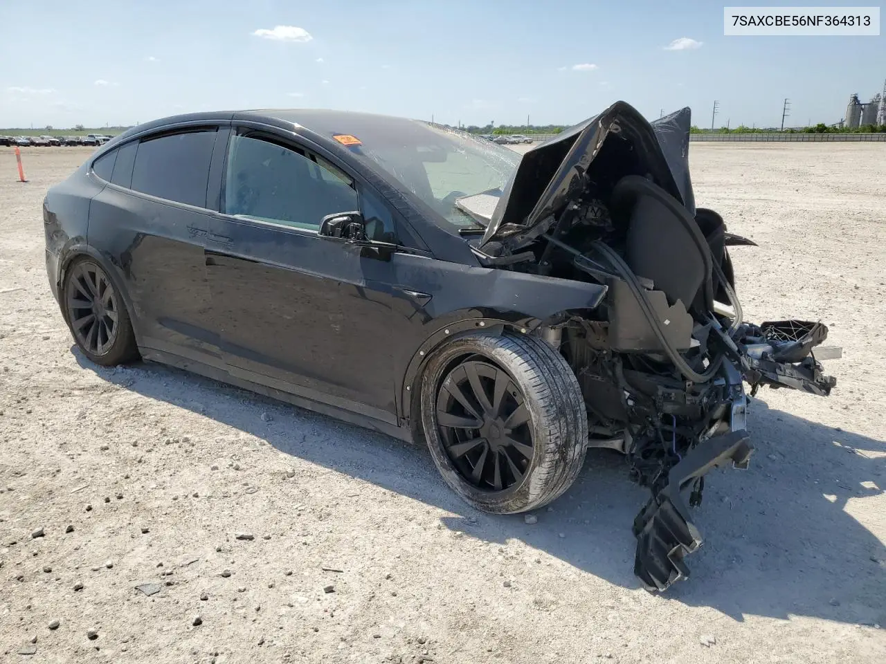 2022 Tesla Model X VIN: 7SAXCBE56NF364313 Lot: 53041075