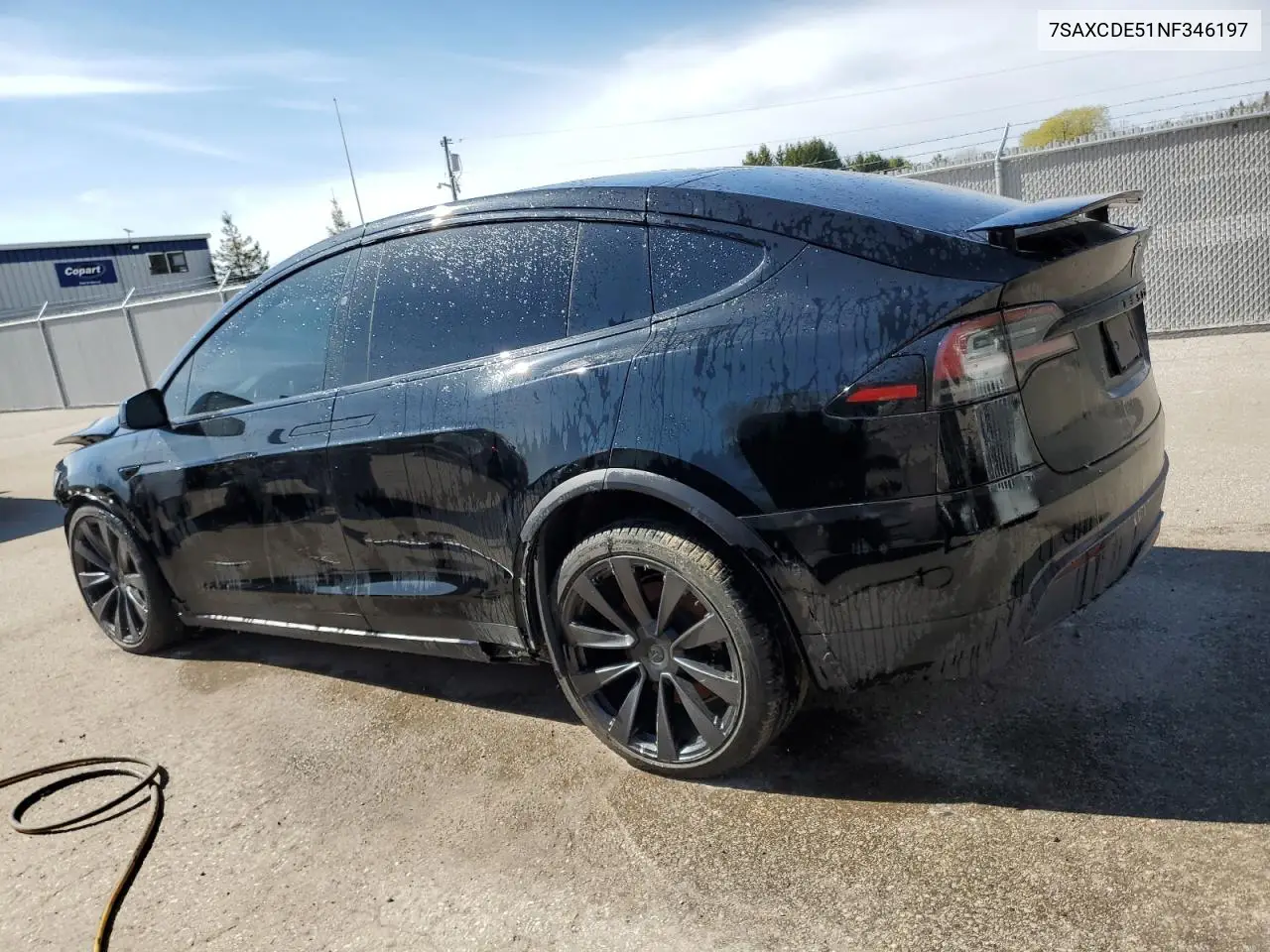 2022 Tesla Model X VIN: 7SAXCDE51NF346197 Lot: 53871265