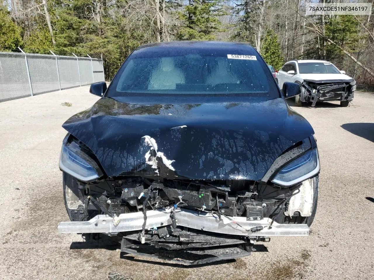 2022 Tesla Model X VIN: 7SAXCDE51NF346197 Lot: 53871265