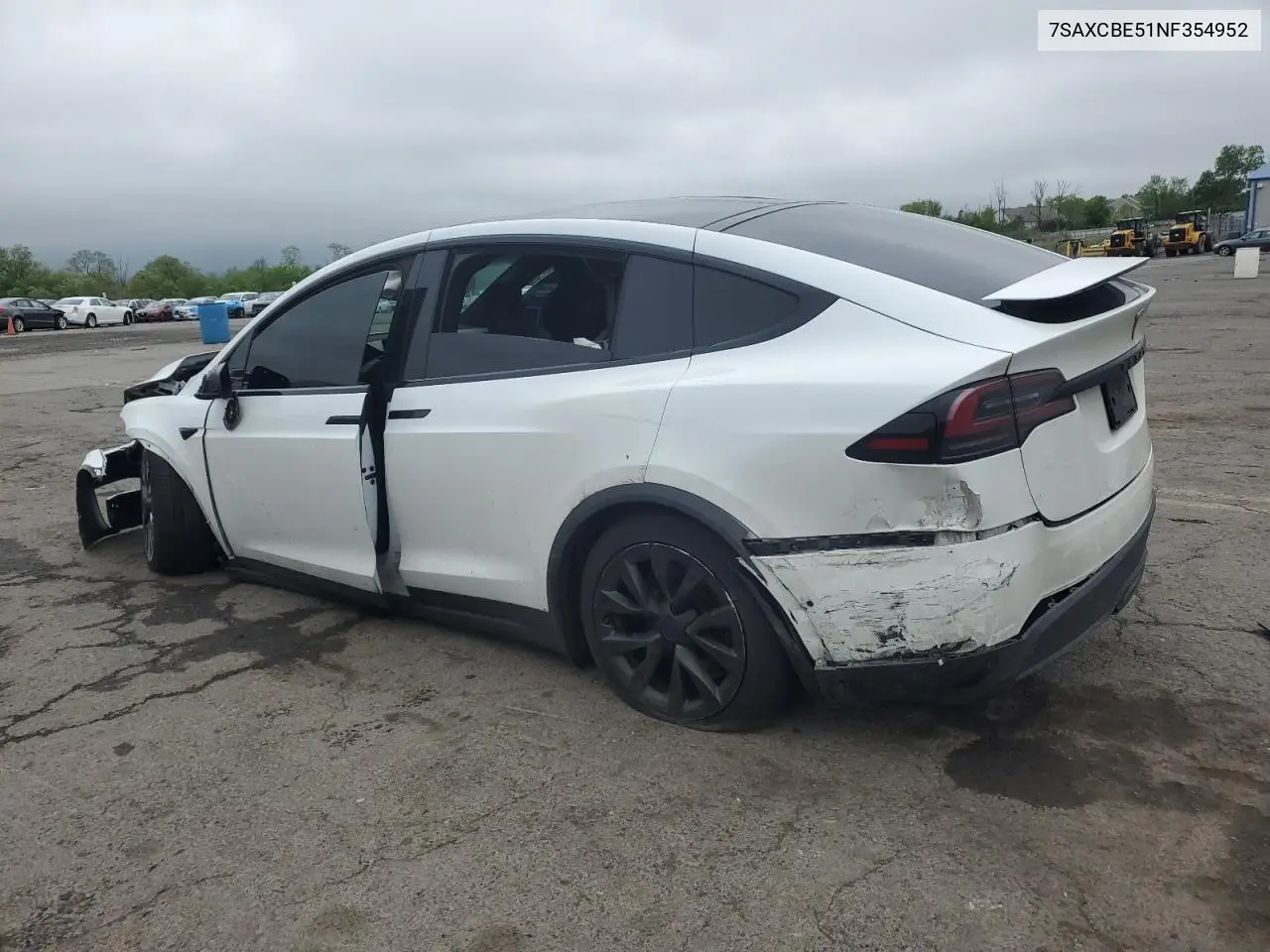 2022 Tesla Model X VIN: 7SAXCBE51NF354952 Lot: 55161205