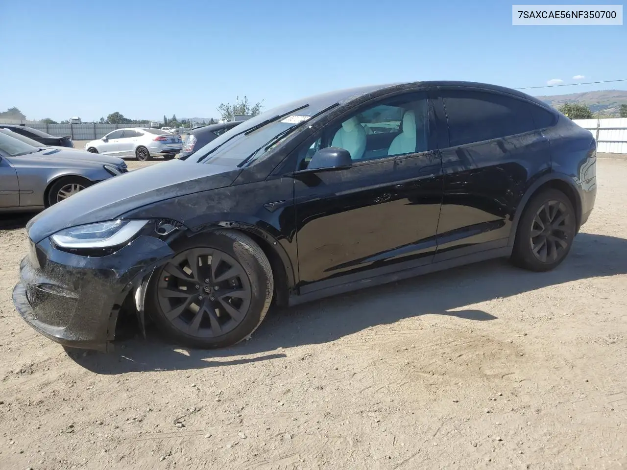 2022 Tesla Model X VIN: 7SAXCAE56NF350700 Lot: 56210705