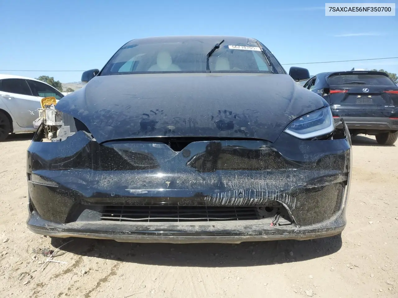 2022 Tesla Model X VIN: 7SAXCAE56NF350700 Lot: 56210705