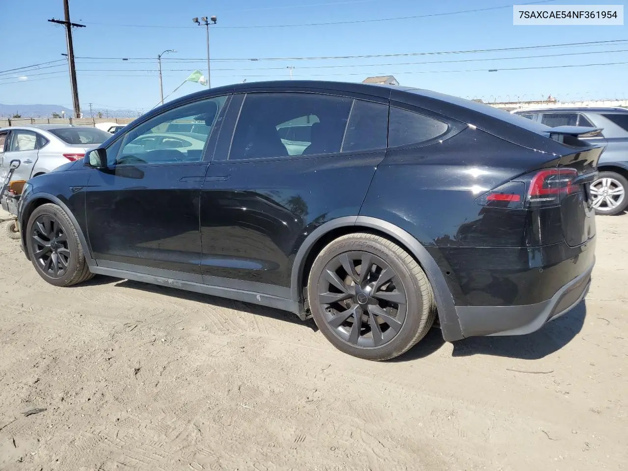 2022 Tesla Model X VIN: 7SAXCAE54NF361954 Lot: 56475335